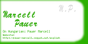 marcell pauer business card